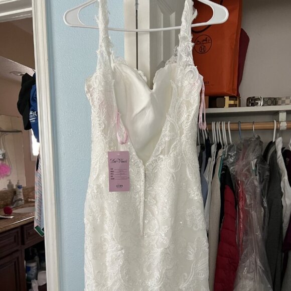 SALE NWT Da Vinci 50624 Bridal Dress Ivory Ivory size 4 - Picture 7 of 7
